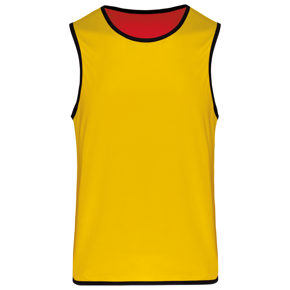 PA046 - Omkeerbaar rugbyhesje kids - Sporty Red / Sporty Yellow