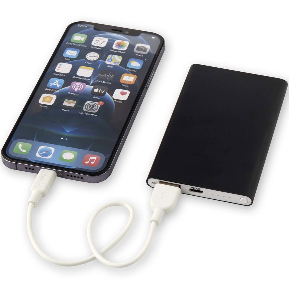 Pep type-C powerbank van 4000 mAh van gerecycled aluminium 