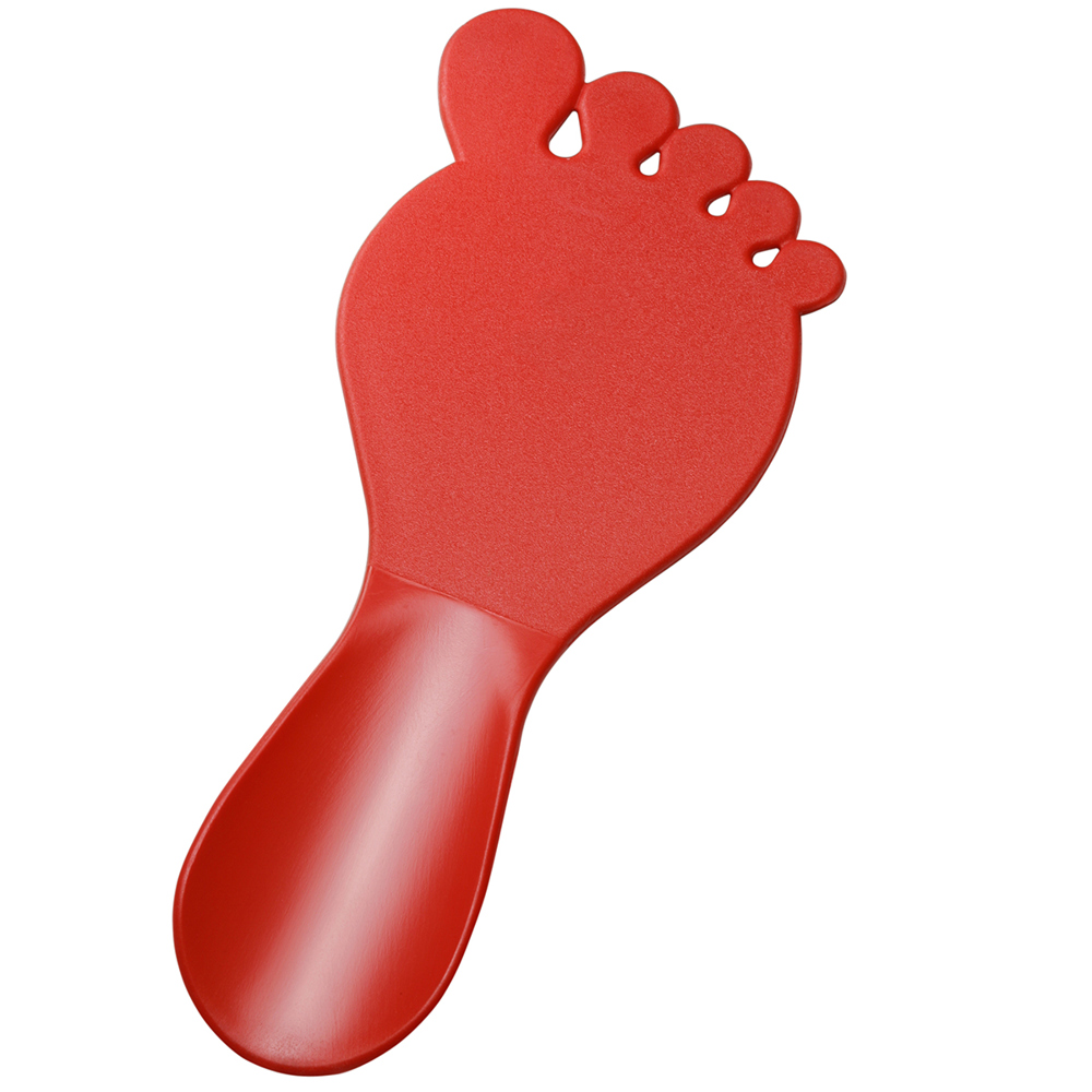 Schoenlepel "voet" - Rood