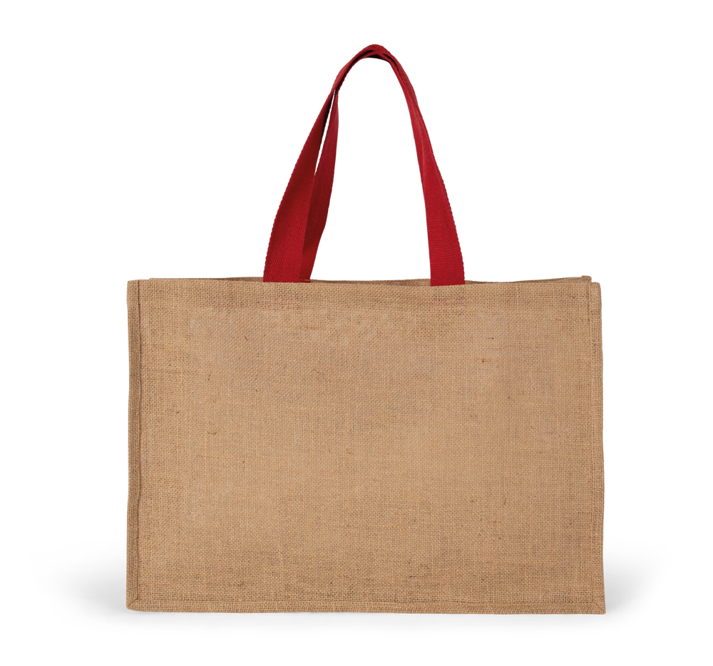 KI0743 - XL shopper - Natural / Cherry Red