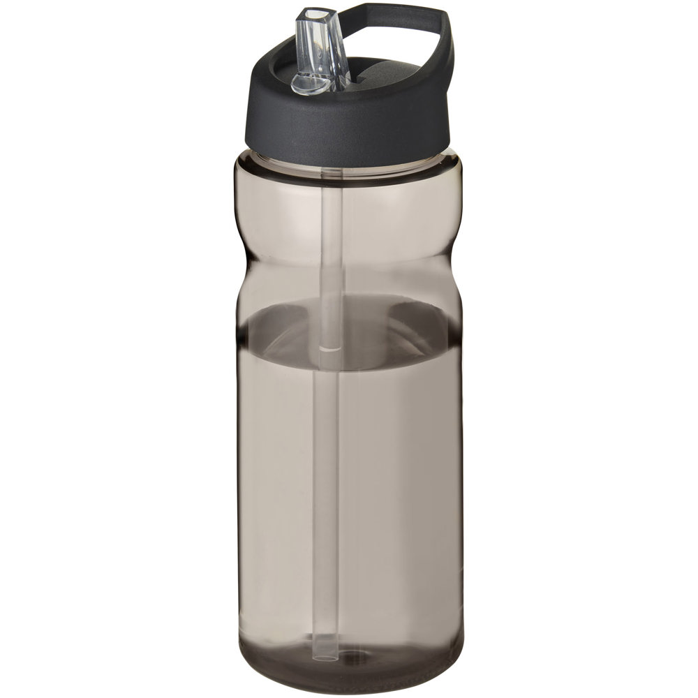H2O Active® Base Tritan™ 650 mlsportfles met tuitdeksel - Houtskool, Zwart