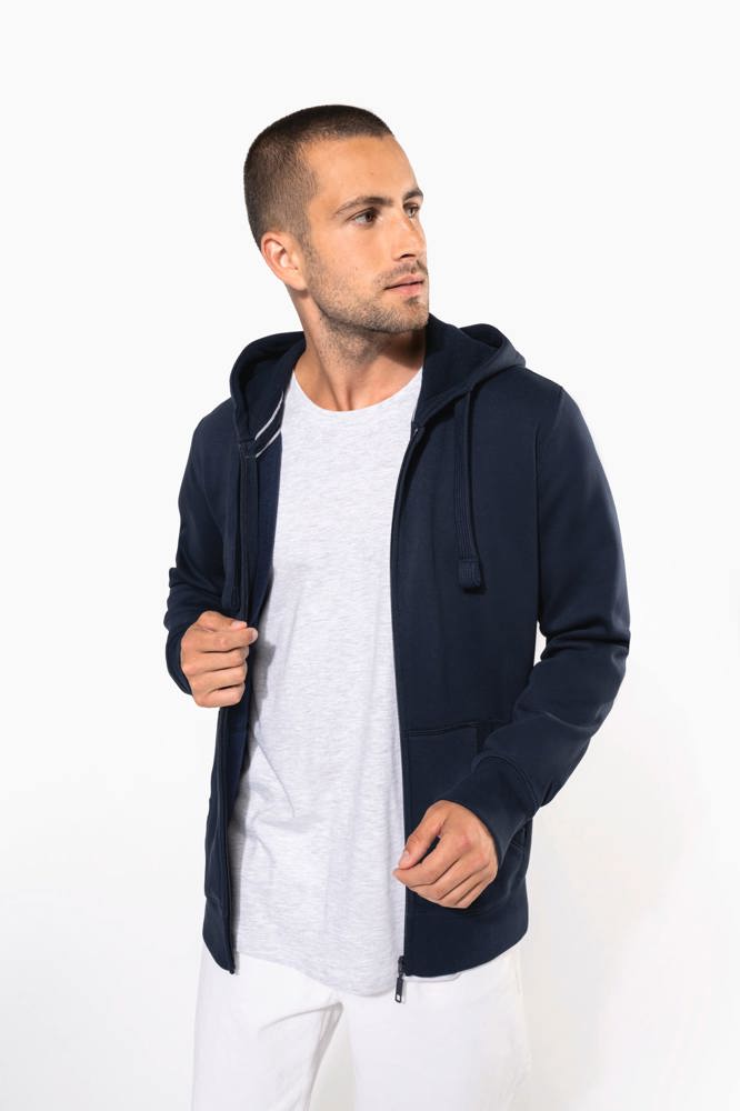 K454C - Hooded Sweater Met Rits