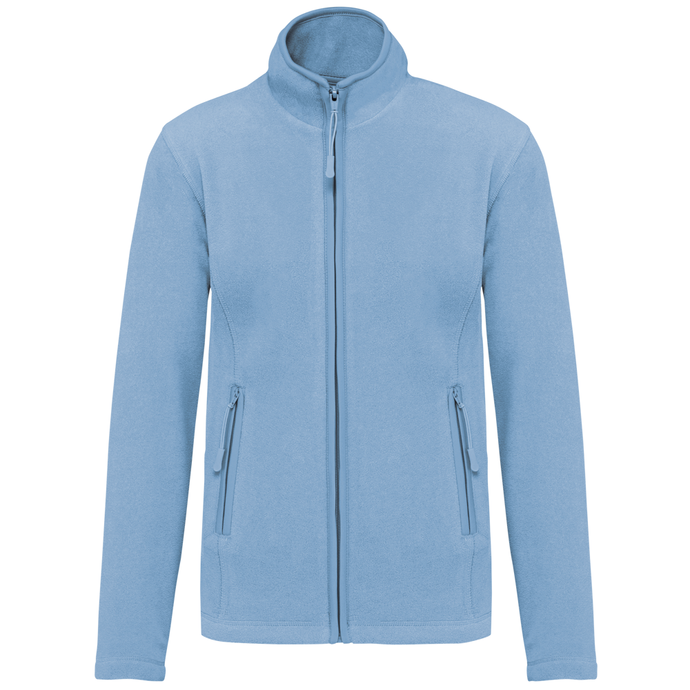 - Microfleece met rits dames - Sky Blue
