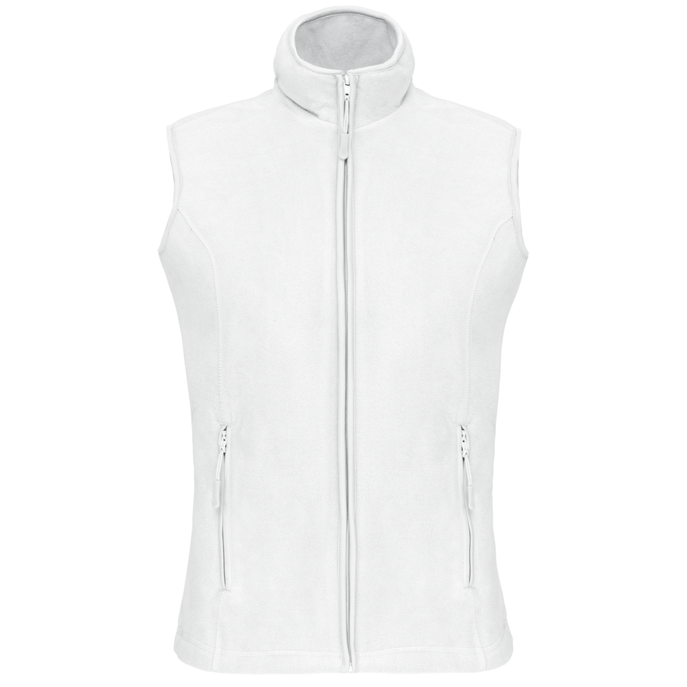 - Bodywarmer van microfleece dames - White