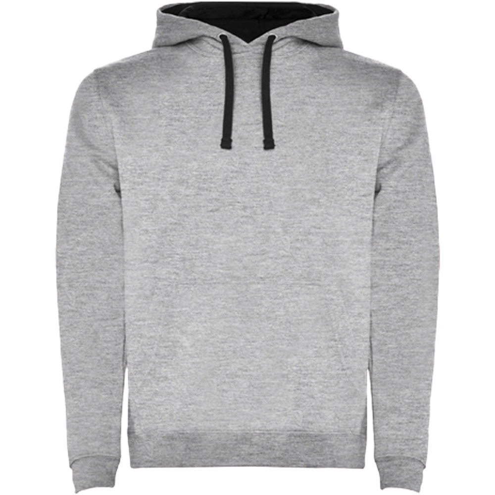 Urban hoodie voor heren - Gemêleerd grijs, Zwart