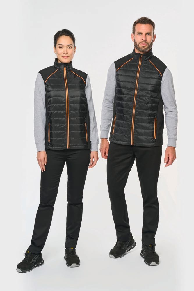 WK606 - Bodywarmer Day To Day in twee stoffen