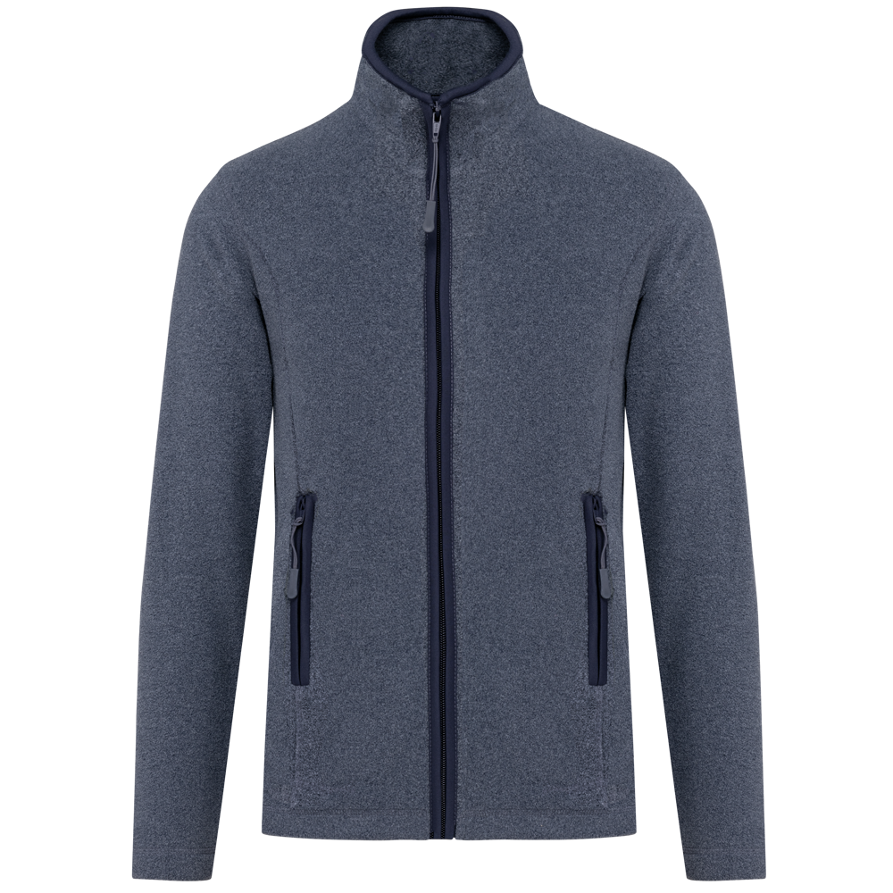 - Microfleece met rits dames - French Navy Heather