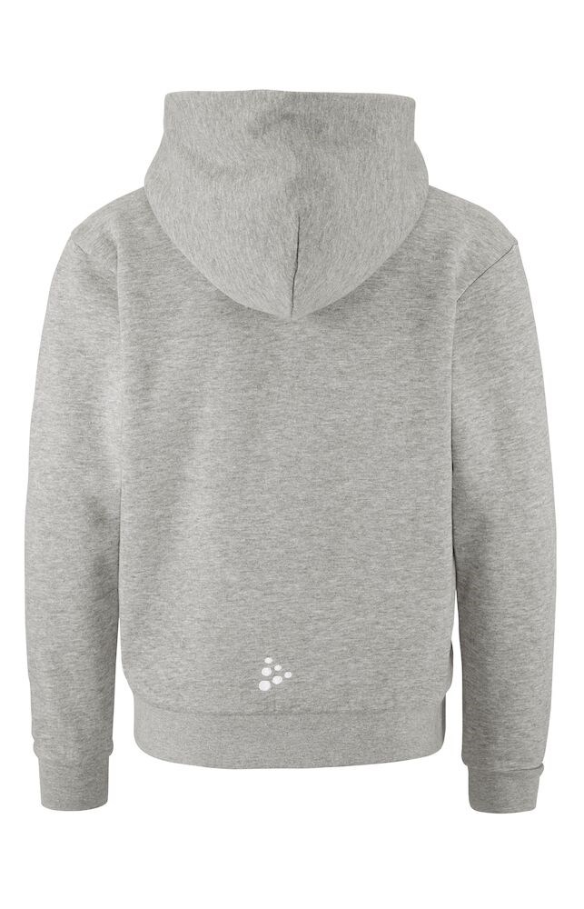 Craft - Community 2.0 Logo FZ Hoodie JR Grey melange 158/164