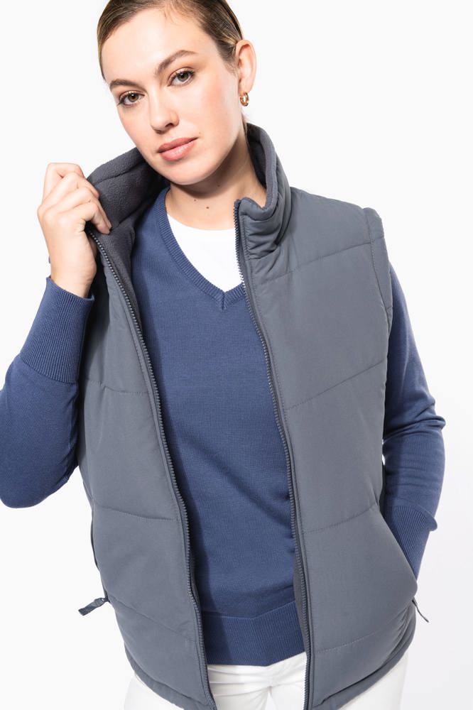 K6118 - Met fleece gevoerde bodywarmer