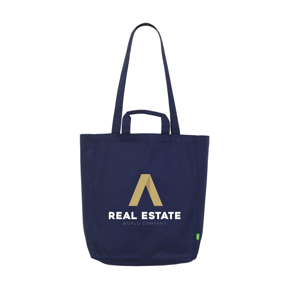Organic Cotton Canvas Tote Bag (280 g/m²) tas - navy (± PMS 282C)