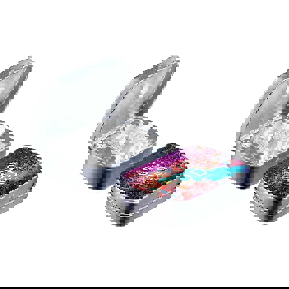 Mini scharnierblikje met vorm pepermunt