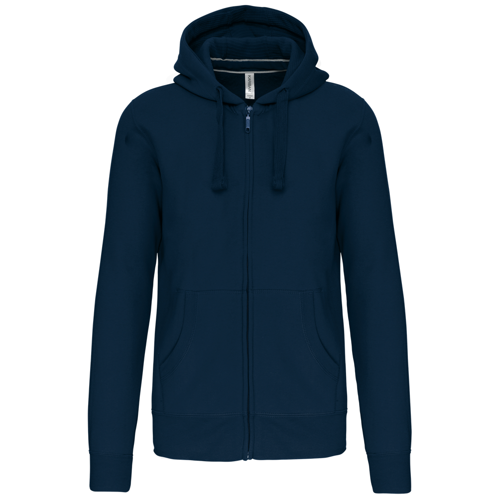 - Hooded Sweater Met Rits - Navy
