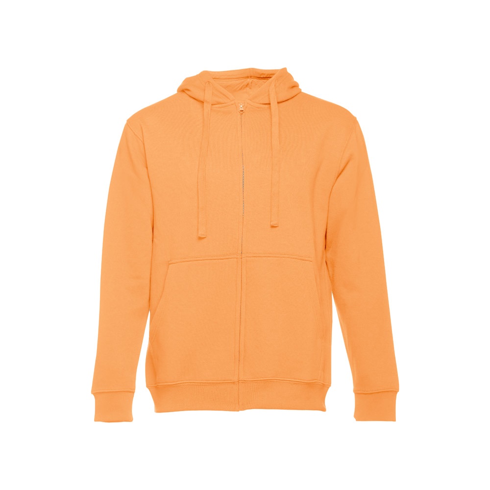 THC AMSTERDAM. Sweater voor heren in katoen en polyester - Koraal oranje
