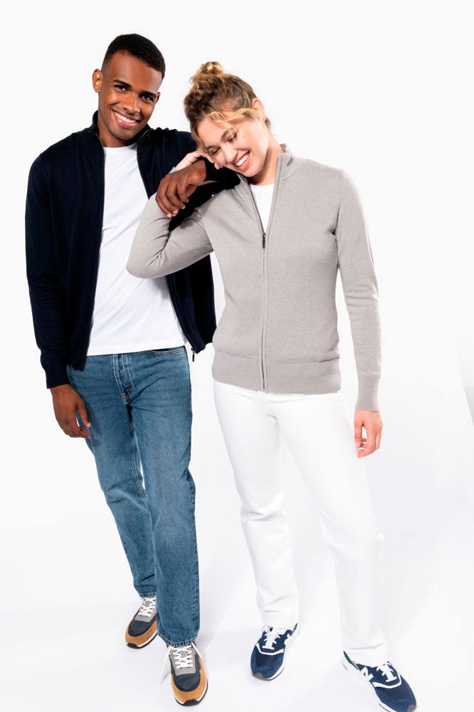 K961 - Heren cardigan met rits