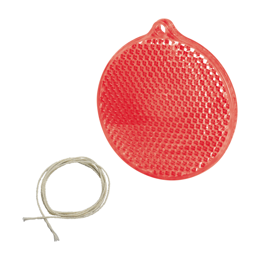 Safety reflector "Cirkel" - rood-transparant